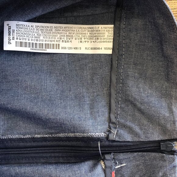 Zara Basics Collection Pants Overlap Wrap Front Blue Womens Size M S - Picture 6 of 10